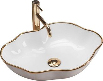 Rea Rea - Lavabo Sobre Encimera Pearl Oro Edge