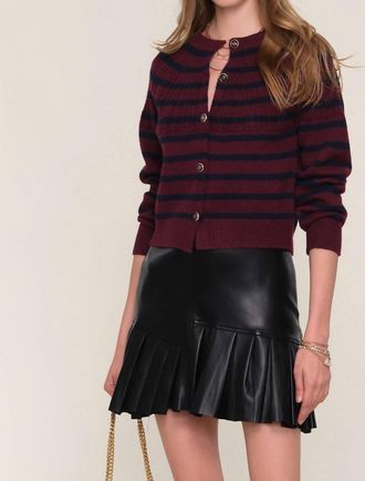 Heartloom Womens Selene Cardigan In Merlot