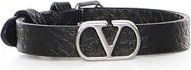 Valentino Garavani VLogo Signature Armband - Heren - Armbanden - Zwart - ONE Size - Leer - Accessoires