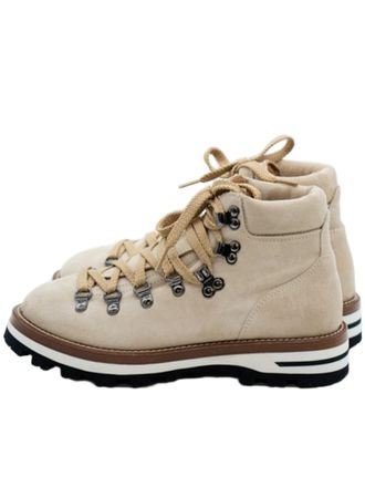 Monpiz Beige Cortina Suede Ski Snow Boots