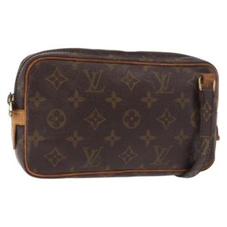 Louis Vuitton Pre-owned Marly Bandouli&egrave;re Schoudertas - Dames - Pre-owned - Bruin - Maat: ONE Size Leer