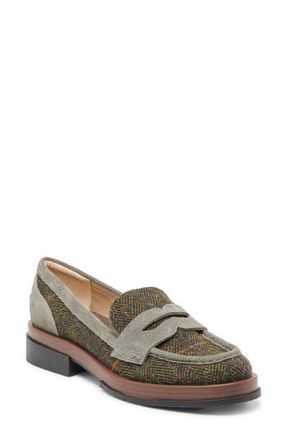 Dolce Vita Abey Penny Loafer in Olive Plaid Tweed at Nordstrom Rack, Size 8