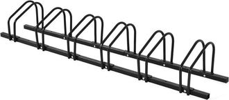 Costway Costway - Aparcabicicletas Para 6 Bicicletas, Portabicicletas Para Acrobacias, Aparcabicis Para Casa Jard&iacute;n Pasillo Garaje (negro, 6 Bicicletas)