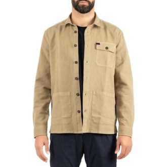 Fay Overshirt - Heren - Zomerjassen - Beige - M - Katoen - Jassen