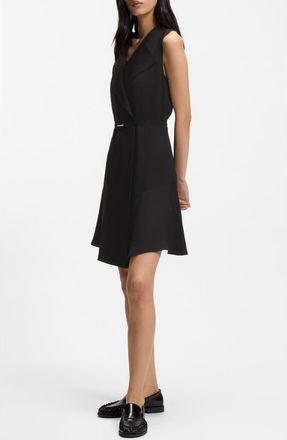 BOSS Dimosa Sleeveless Minidress in Black at Nordstrom, Size 14