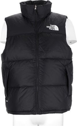 The North Face Black Quilted High Collar Puffer Vest