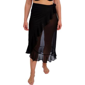 Fantasie Nauru Cover-Up Sarong Skirt in Black at Nordstrom, Size Small