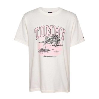 Tommy Jeans Dames/Dames Regular T-shirt (Ecru)