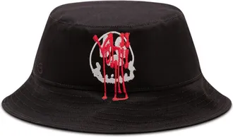 Yohji Yamamoto Black Embroidered Bucket Hat