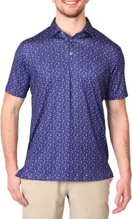 Tailorbyrd Pin Flags Performance Golf Polo in Navy at Nordstrom Rack, Size Xx-Large