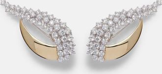 Yeprem Golden Strada 18kt gold earrings with diamonds