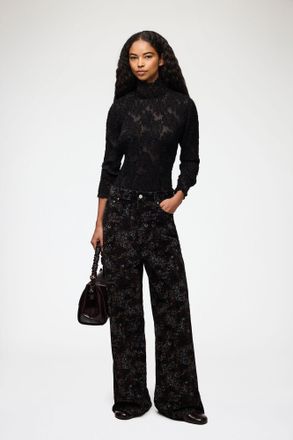 Ganni Winter Moss Marri Jeans in Printed Denim