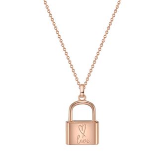 Glanzst&uuml;cke M&uuml;nchen Womens Sterling Silver Necklace - Rose Gold - One Size