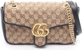 Gucci Pre-owned Gucci Medium GG Marmont Matelasse Diagonal GG Canvas Shoulder Bag Ladies PXOA0EJEHOWGYLOQ