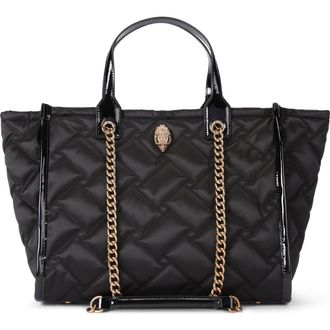 Kurt Geiger Hoxton Quilted Shopper Bag in Black at Nordstrom Rack