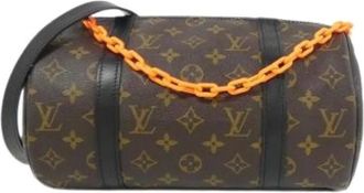 Louis Vuitton Pre-owned Cross Body Bags, female, Brown, Size: ONE SIZE Pre-owned Vintage Canvas Shoulder Bag