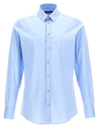 Dolce & Gabbana Light Blue Slim Solid Shirt