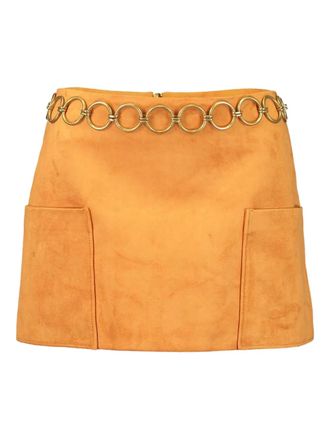 Alexis Nita skirt - women - Suede - M - Orange