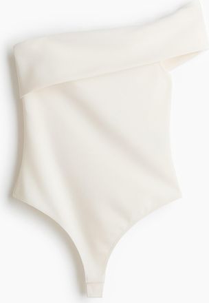 H&M Schulterfreier Tangabody - Cremefarben
