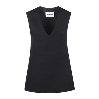 Jil Sander Dames, Tops, Zwart, Maat: S