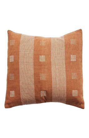 Studio Variously Chokor Nira Organic Cotton Handloom Pillow in Brown at Nordstrom