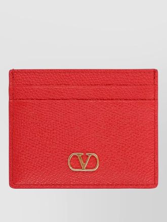 Valentino Garavani vlogo signature small leather card holder