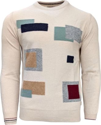 Bob Jersey met ronde hals - Heren - Ronde hals truien - Beige - XL - Kasjmier - Truien & Vesten
