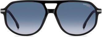 Carrera 59mm Gradient Navigator Sunglasses in Black/Blue/Dark Blue Sf at Nordstrom