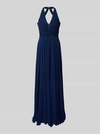 Troyden Collection Abendkleid mit Neckholder in Marine, Gr&ouml;&szlig;e 38