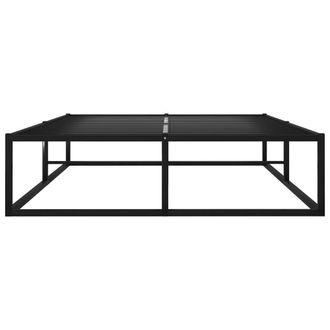 Berkfield Home Elegant Bed Frame Black Metal 120x200 cm | Size: Small Double