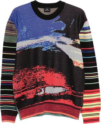 Paul Smith striped crew-neck sweater - Brown