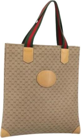 Gucci Pre-owned Tote Bags, female, Beige, Size: ONE SIZE Pre-owned Plastic Tote Bag