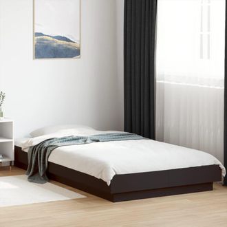 Berkfield Home Bed Frame with LED Lights without Mattress Black 90x190cm | Size: 90x190 cm