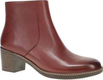 Dansko Meryll Leather Bootie in Sangria at Nordstrom, Size 38