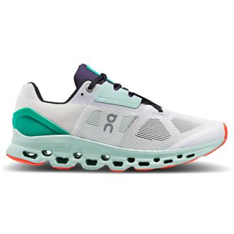 On Mens Cloudstratus Running Shoes In Undyed White Creek