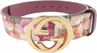 Gucci Pre-owned Belts, female, Multicolor, Size: ONE SIZE Pre-owned Vintage Fabric Belt