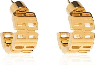 Balenciaga Nano Hoop Oorbellen - Dames - Oorbellen - Geel - ONE Size - Accessoires