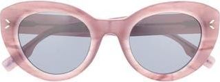McQ by Alexander McQueen 48mm Cat Eye Sunglasses in Violet Violet Grey at Nordstrom Rack