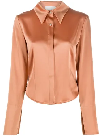 Nanushka Getailleerde blouse - Oranje