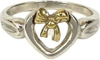 Tiffany & Co. Gold Silver Gold (18K) Silver 925 Band Ring (Pre-Owned)