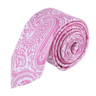 Trafalgar Store Sobee Paisley Silk Necktie in Pink at Nordstrom