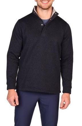 Tailorbyrd Snap Placket Knit Pullover in Navy at Nordstrom Rack, Size Large