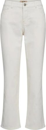 Mos Mosh Flared Jeans - Dames - Cropped Jeans - Wit - W24 - Jeans