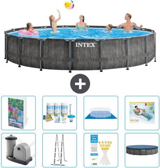 Intex Piscina Prism Frame Redonda - 549x122 Cm - 9-piezas S683