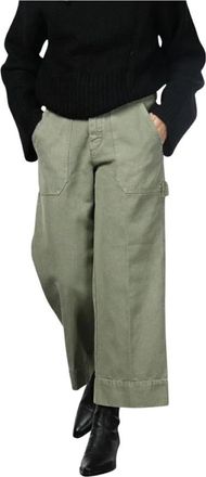 Mason's Dallas Pantaloni Chino Larghi - - Trousers - Donna - Verde - S