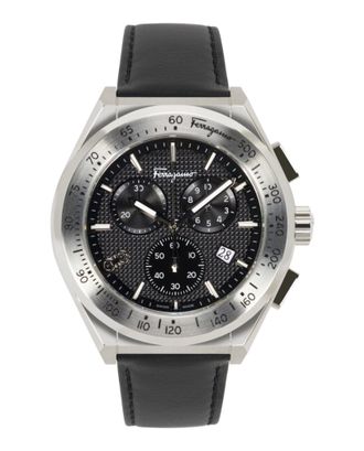 Ferragamo Ferragamo Chrono Sport Leather Watch