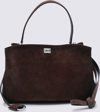 Balenciaga Brown Leather Rodeo Medium Top Handle Bag