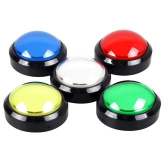 OEM Pcs/lot Pulsanti Arcade Led 100mm Grande Cupola A 12v Interruttore A Pulsante Led Compatibile Per Macchina Arcade Kit Fai Da Te Parti Per Videogiochi 