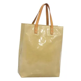 Louis Vuitton Reade Monogram Vernis Beige Patent_Leather Handbag (Pre-Owned)