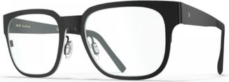 Blackfin Bf1052 Nantucket Rectangular Matte Black Frame Eyeglasses with Thin Temples